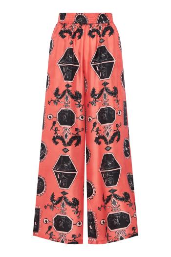Fyori printed silk pants 