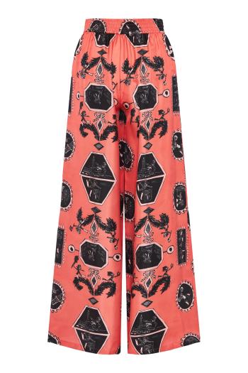 Fyori printed silk pants 