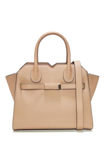 Milano mini textured-leather tote