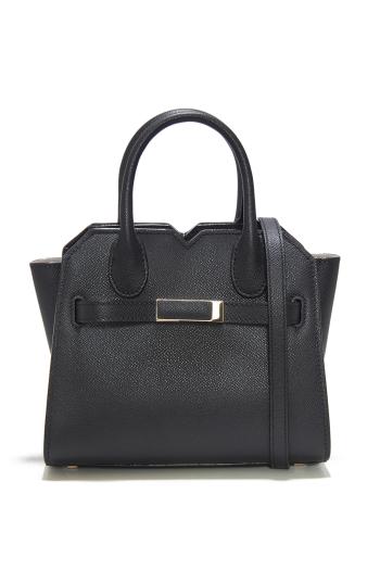 Milano micro textured-leather tote