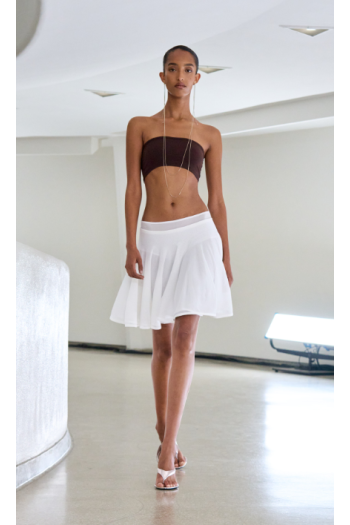 Knitted skater mini skirt 