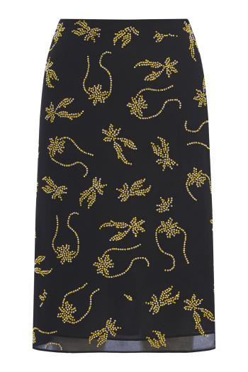 Dafne embellished crepe midi skirt 