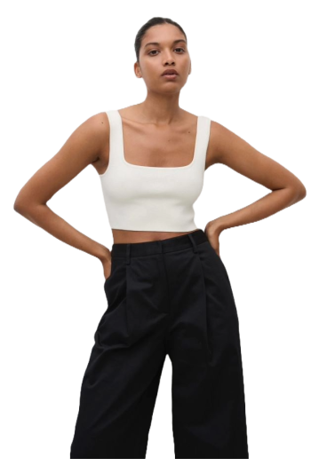 Knitted crop top