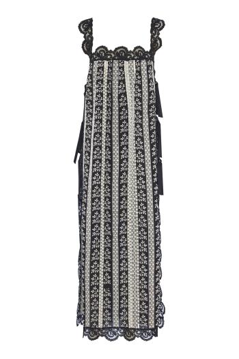 Fiocchini embroidered cotton midi dress
