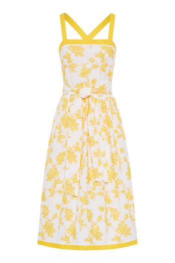 Baratti embroidered cotton midi dress