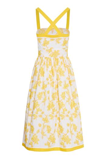 Baratti embroidered cotton midi dress