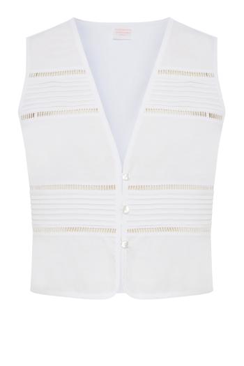 Giannina embroidered cotton top