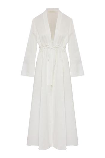 Otani textured cotton and linen robe 
