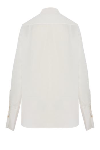 Tuxedo embroidered cotton shirt