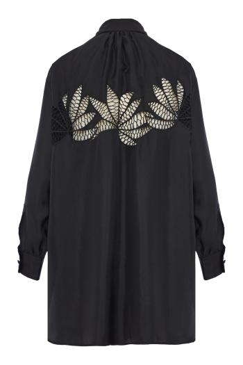 Botanica embroidered silk shirt