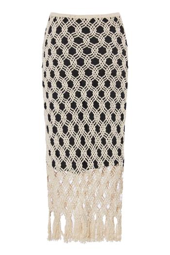 Sparrow macrame midi skirt
