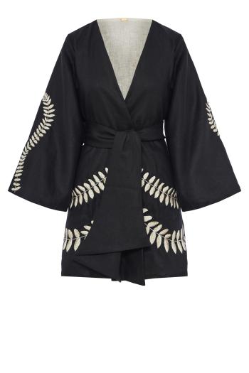 Joaquina embroidered linen tunic 