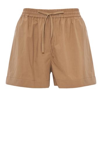 Relaxed cotton-poplin shorts 