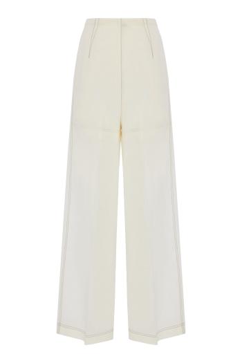 High-rise cotton jeans 