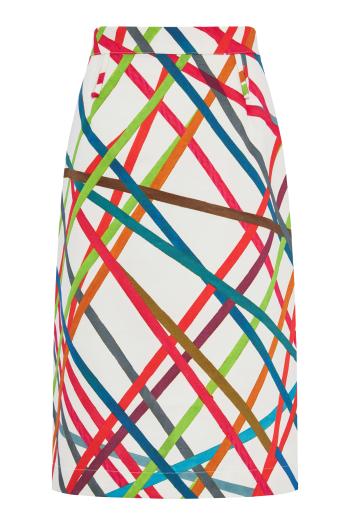 Bomba printed cotton midi skirt 