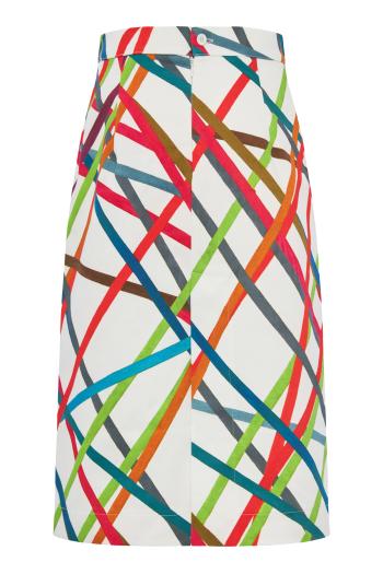 Bomba printed cotton midi skirt 