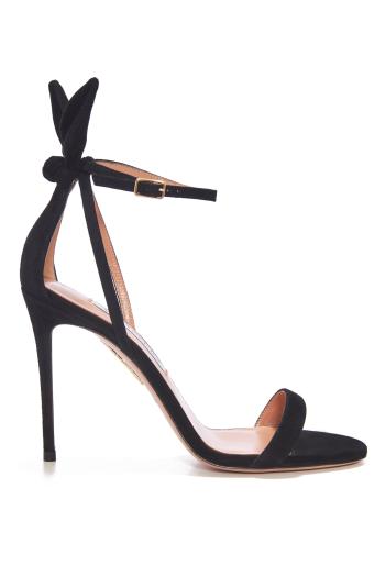 Bow Tie 105 suede sandals