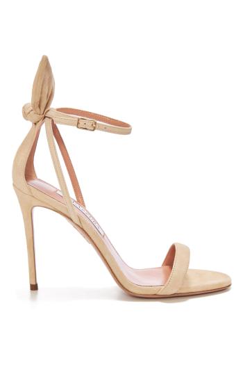 Bow Tie 105 suede sandals 