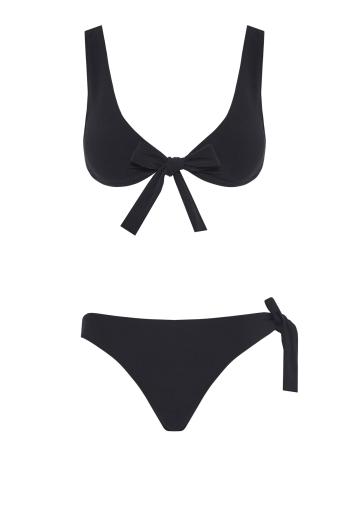 Bow crepe bikini 