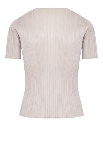 Plissé crepe top