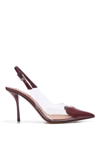 Le cœur slingbacks in patent lambskin  90 pumps 