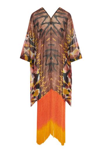 56 Whispers of the Earth silk-blend maxi dress 