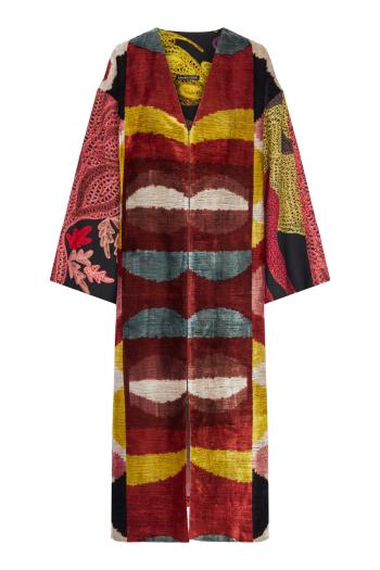 19 Whispers of the Earth silk-blend kimono