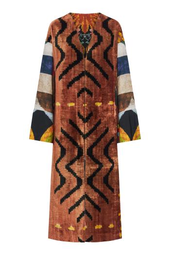 20 Whispers of the Earth silk-blend kimono