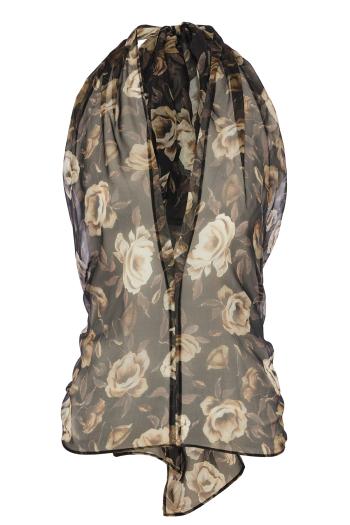 TOP SLVLESS TULLE ROSES