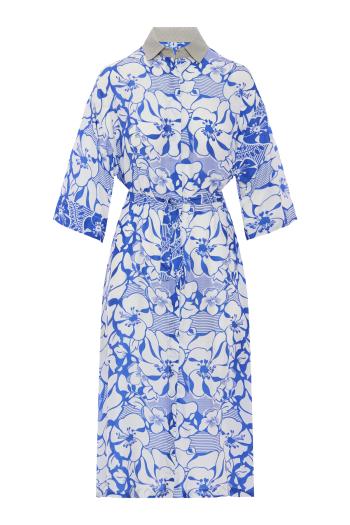 Maneno printed satin midi dress 