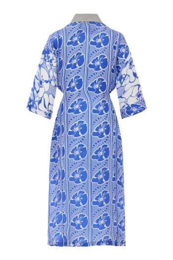 Maneno printed satin midi dress 