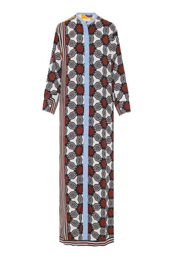 Wema printed cotton midi dress