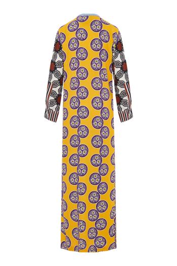 Wema printed cotton midi dress