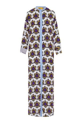 Wema printed satin midi dress