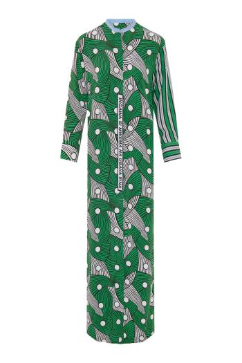 Wema printed cotton midi dress
