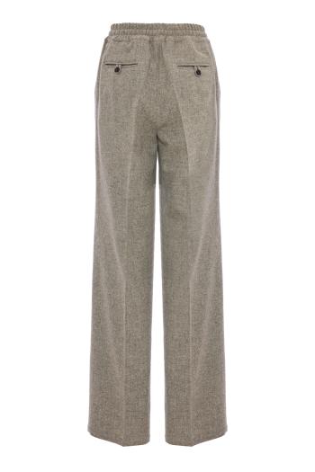 Karo wool and cashmere pants 