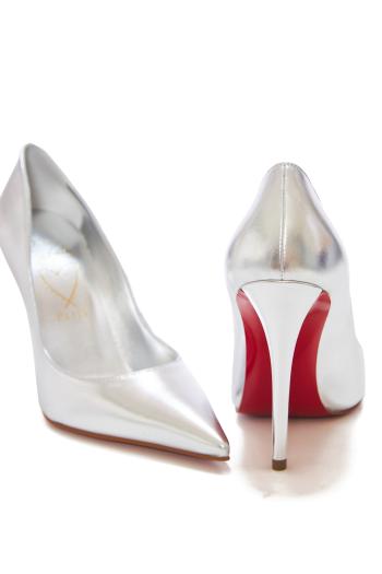 Miss Z 100 metallic leather pumps 