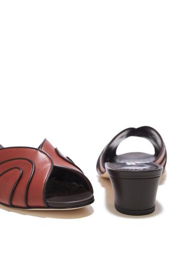 Nikabo 30 Nappa Leather Open Toe Mules
