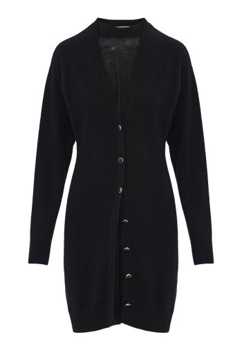 Wool and cashmere knitted midi dress