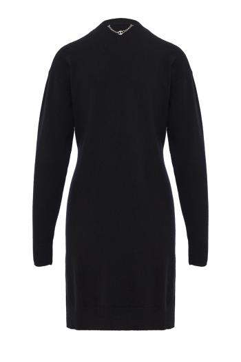 Wool and cashmere knitted midi dress