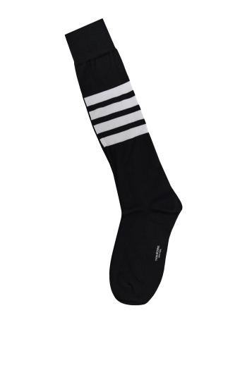 Striped knitted cotton socks 
