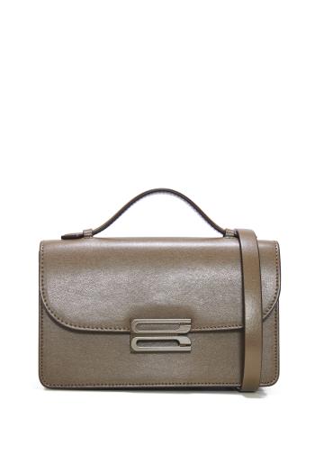 Tonal Mini Dorian Bag In Dark Khaki Smooth Leather