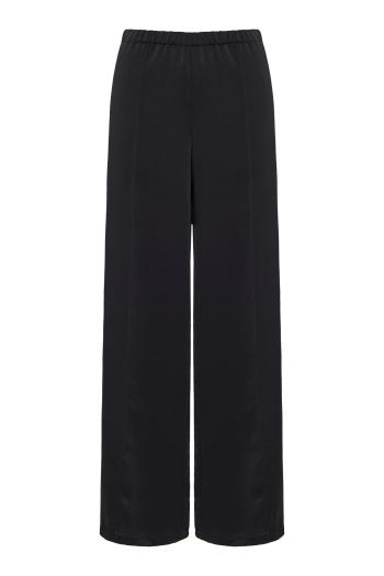Side-Strap Crepe Pull-On Pant