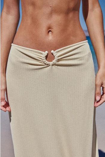 Keel embellished stretch-jersey maxi skirt