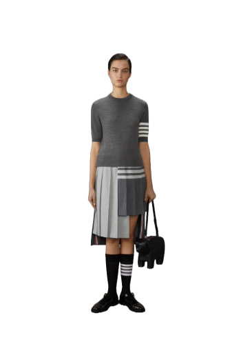 Embroidered wool-blend sweater 