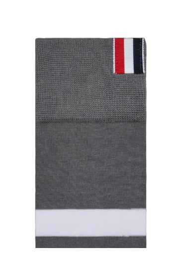 Lightweight cotton 4-bar over the calf sock