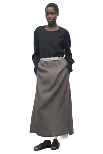 Zaira cotton-organza midi skirt 