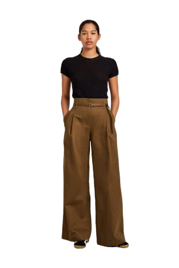 Raver herringbone cotton pants 