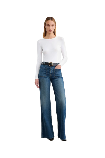 Emelie ribbed cotton top