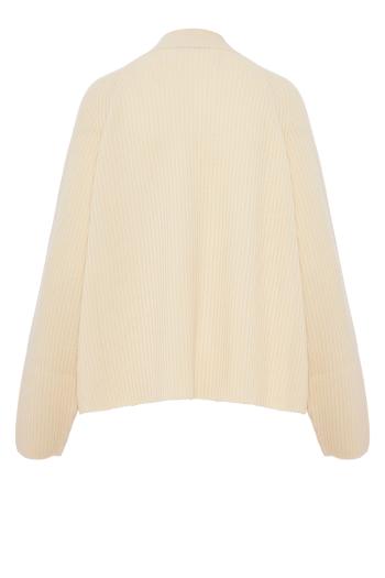 Ribbed cashmere jacket 
